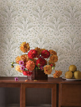Chesapeake 4199-83702 Edith Neutral Floral Damask Wallpaper