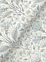 Chesapeake 4199-83704 Edith Light Blue Floral Damask Wallpaper