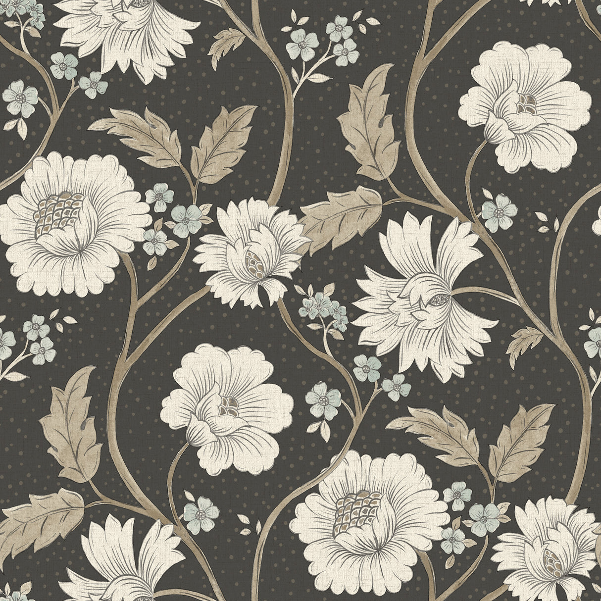 Chesapeake 4199-83707 Hazel Black Floral Trail Wallpaper