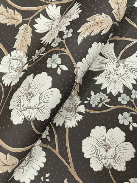 Chesapeake 4199-83707 Hazel Black Floral Trail Wallpaper