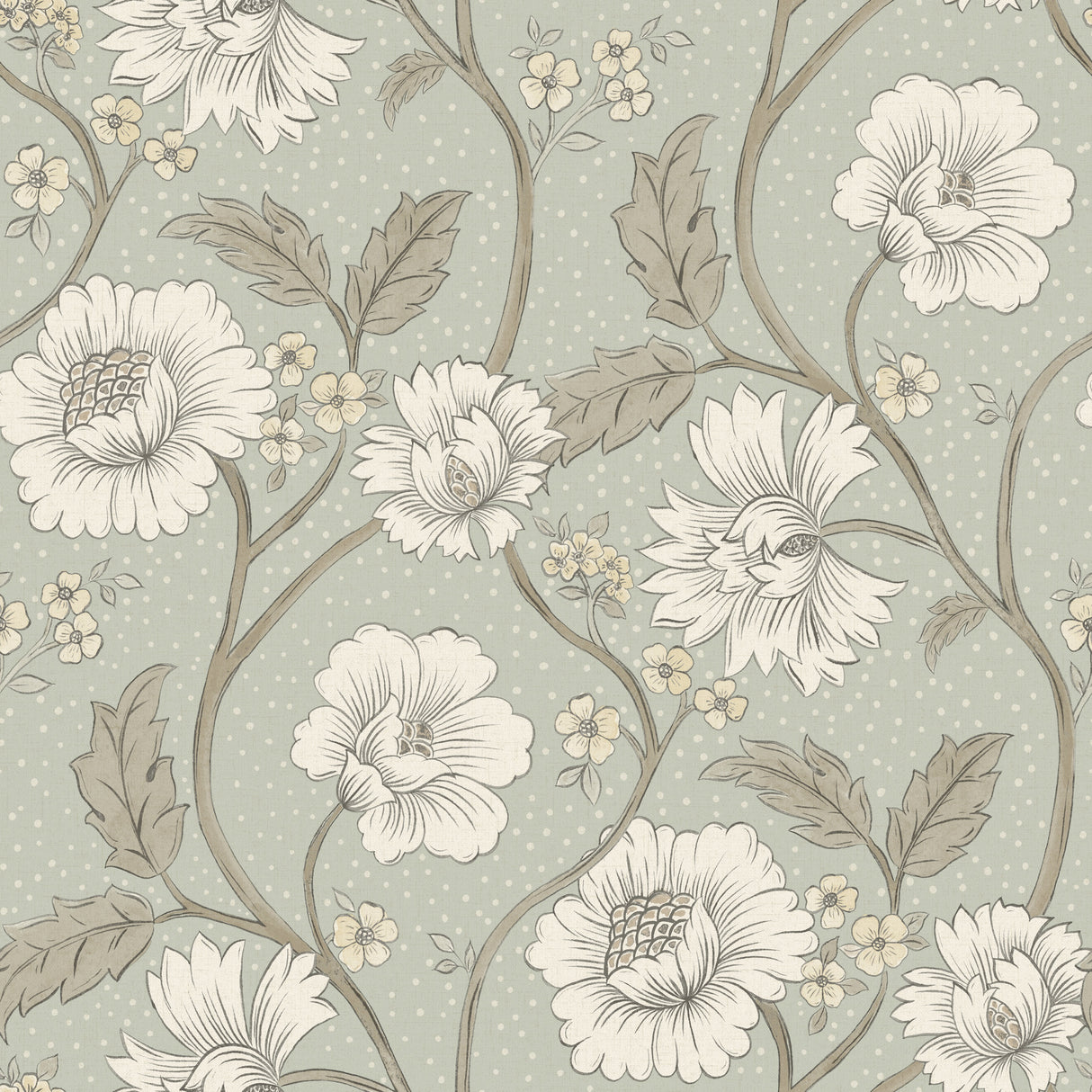 Chesapeake 4199-83708 Hazel Aqua Floral Trail Wallpaper