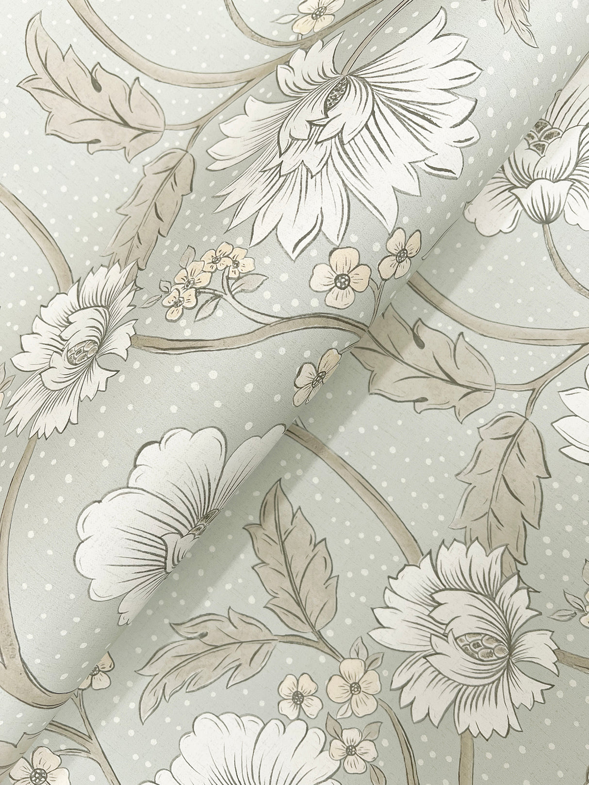 Chesapeake 4199-83708 Hazel Aqua Floral Trail Wallpaper