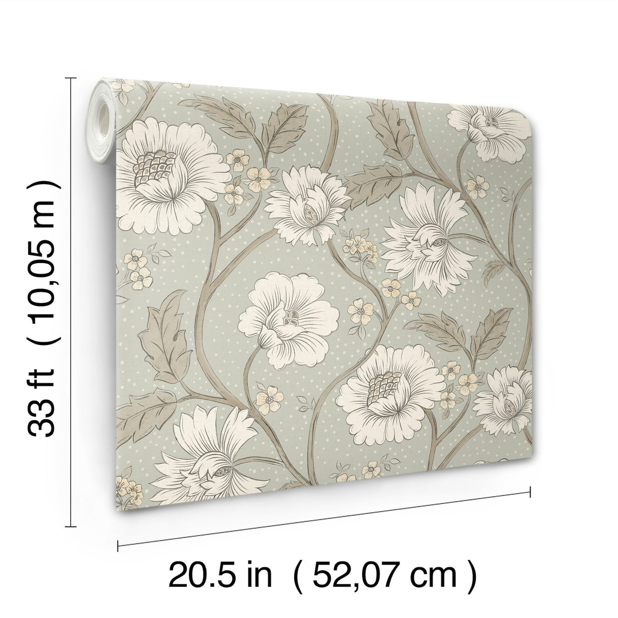 Chesapeake 4199-83708 Hazel Aqua Floral Trail Wallpaper