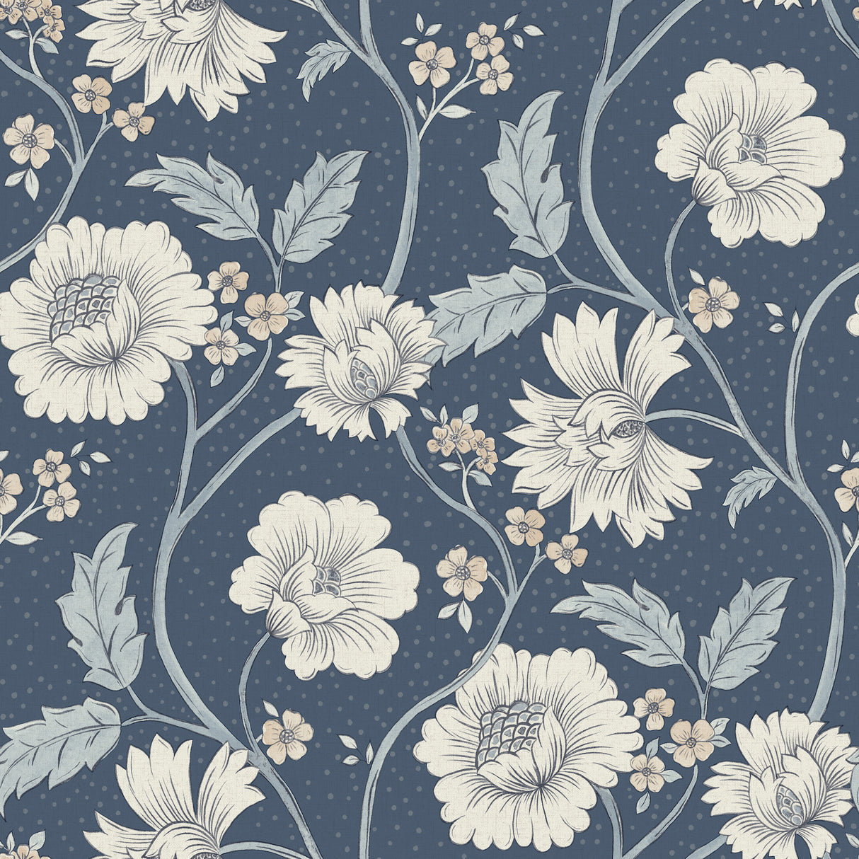 Chesapeake 4199-83710 Hazel Navy Floral Trail Wallpaper