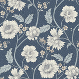 Chesapeake 4199-83710 Hazel Navy Floral Trail Wallpaper