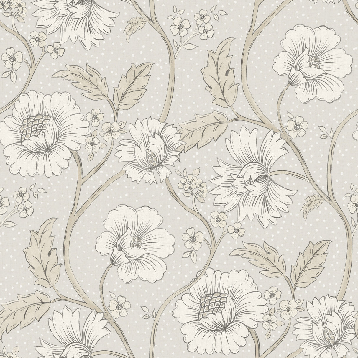 Chesapeake 4199-83711 Hazel Grey Floral Trail Wallpaper
