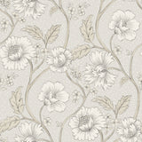 Chesapeake 4199-83711 Hazel Grey Floral Trail Wallpaper