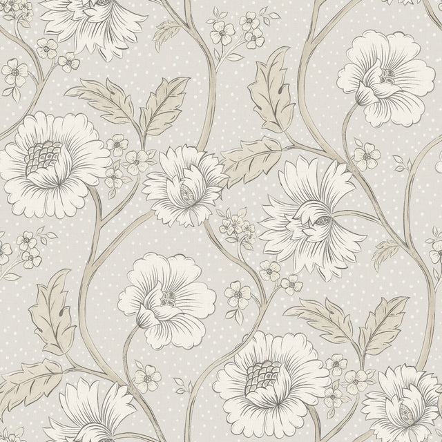 Chesapeake 4199-83711 Hazel Grey Floral Trail Wallpaper
