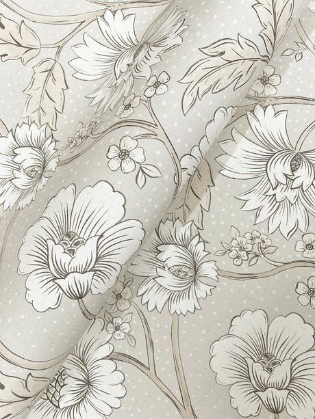 Chesapeake 4199-83711 Hazel Grey Floral Trail Wallpaper