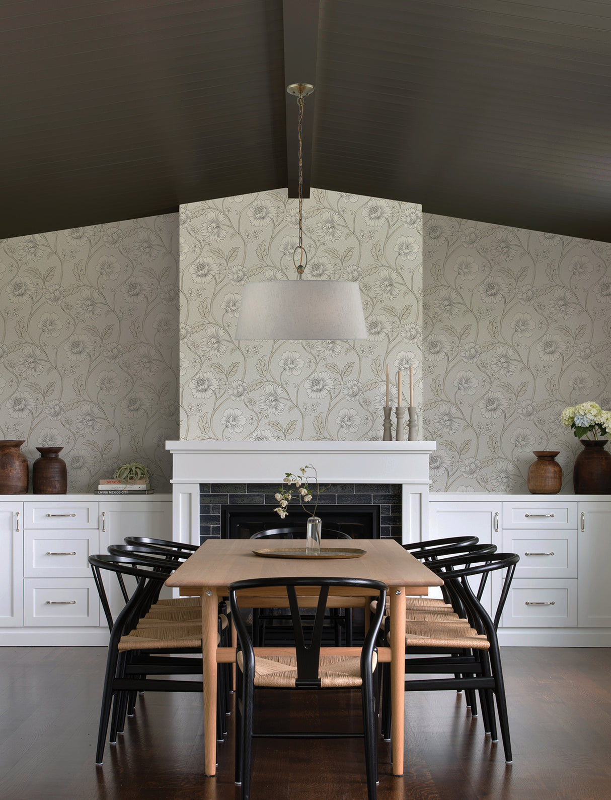 Chesapeake 4199-83711 Hazel Grey Floral Trail Wallpaper