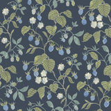 Chesapeake 4199-83714 Mercy Navy Berry Vines Wallpaper