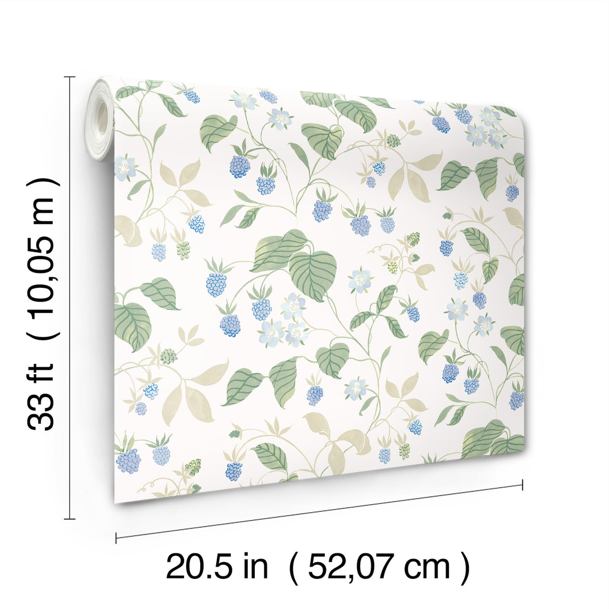 Chesapeake 4199-83715 Mercy White Berry Vines Wallpaper