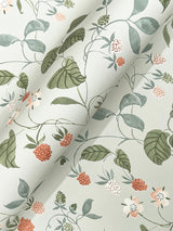 Chesapeake 4199-83716 Mercy Aqua Berry Vines Wallpaper