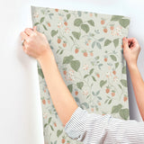 Chesapeake 4199-83716 Mercy Aqua Berry Vines Wallpaper