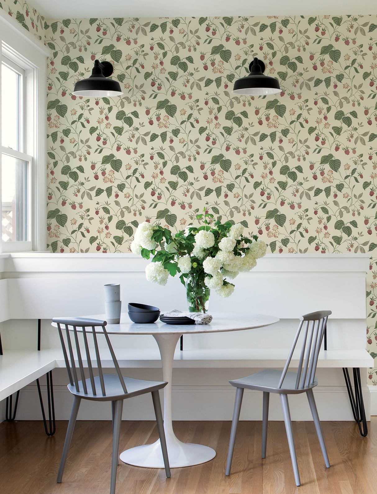 Chesapeake 4199-83717 Mercy Taupe Berry Vines Wallpaper