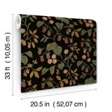 Chesapeake 4199-83718 Mercy Black Berry Vines Wallpaper