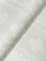 Chesapeake 4199-83722 Lenea Aqua Floral Stripe Wallpaper