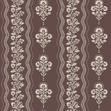 Chesapeake 4199-83723 Lenea Burgundy Floral Stripe Wallpaper