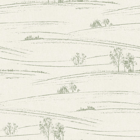 Chesapeake 4199-83727 Isaac Green Rolling Hills Wallpaper