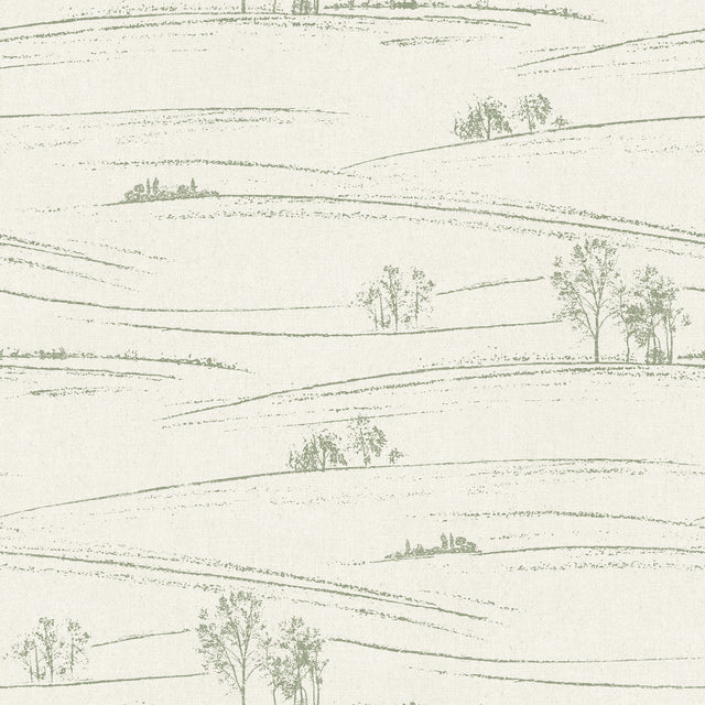 Chesapeake 4199-83727 Isaac Green Rolling Hills Wallpaper