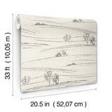 Chesapeake 4199-83728 Isaac Black Rolling Hills Wallpaper