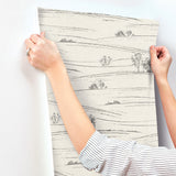 Chesapeake 4199-83728 Isaac Black Rolling Hills Wallpaper