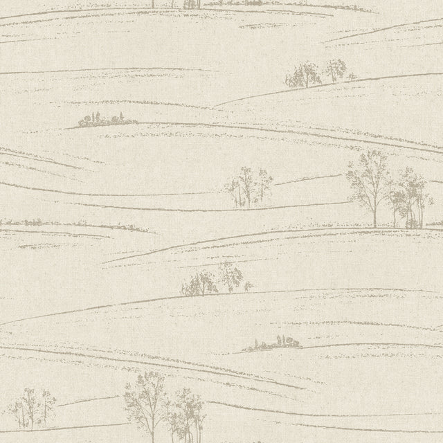 Chesapeake 4199-83729 Isaac Taupe Rolling Hills Wallpaper