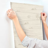 Chesapeake 4199-83729 Isaac Taupe Rolling Hills Wallpaper