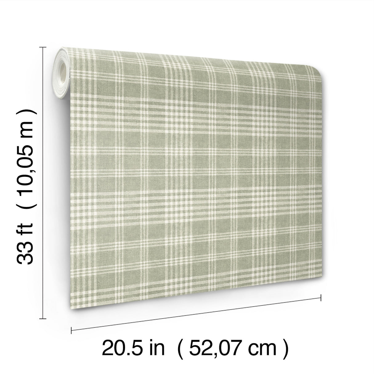 Chesapeake 4199-83732 Perry Green Plaid Wallpaper
