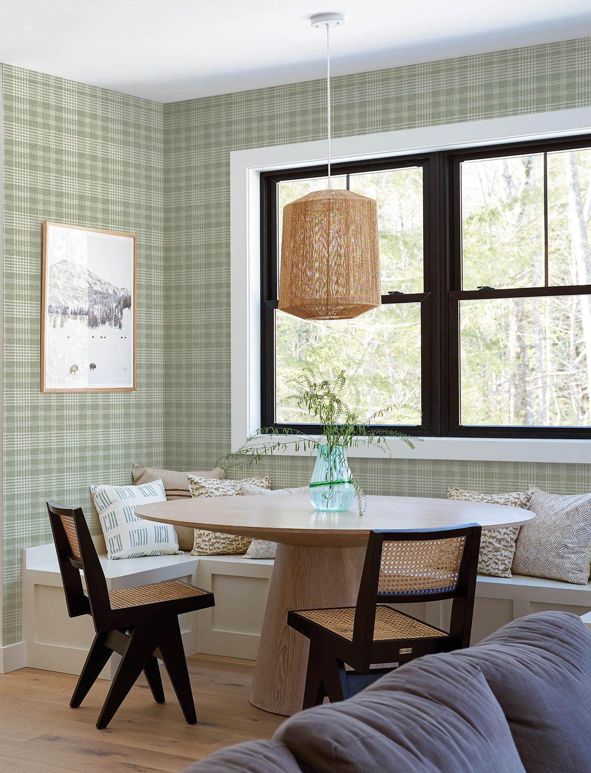 Chesapeake 4199-83732 Perry Green Plaid Wallpaper