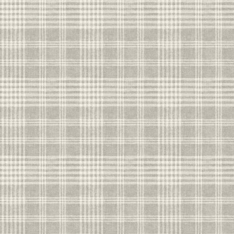 Chesapeake 4199-83733 Perry Grey Plaid Wallpaper