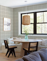 Chesapeake 4199-83733 Perry Grey Plaid Wallpaper
