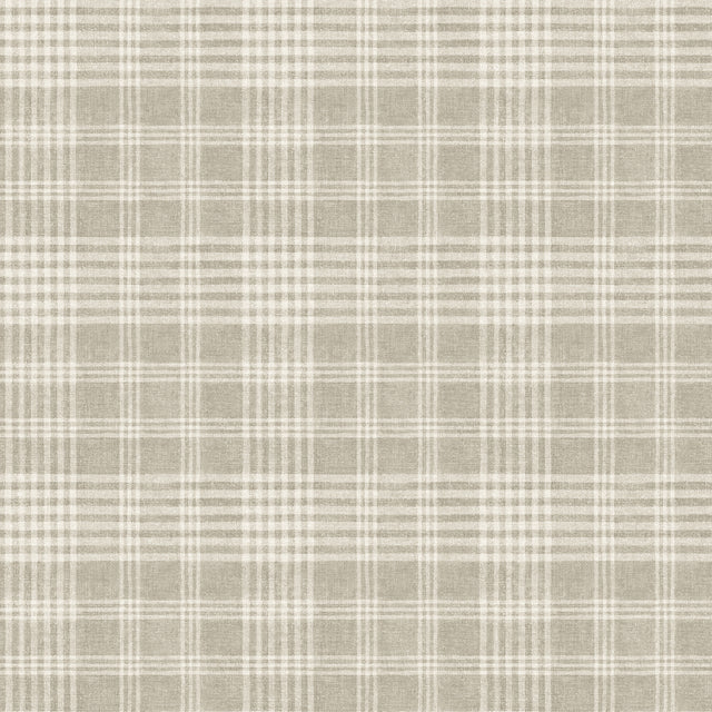 Chesapeake 4199-83735 Perry Taupe Plaid Wallpaper