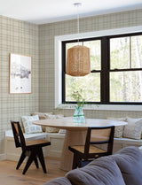 Chesapeake 4199-83735 Perry Taupe Plaid Wallpaper