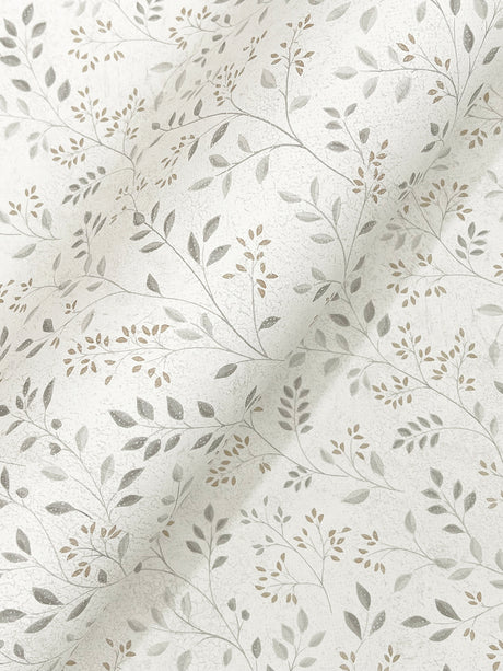 Chesapeake 4199-83739 Galena Grey Botanical Trail Wallpaper