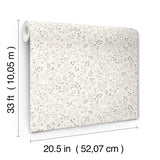 Chesapeake 4199-83739 Galena Grey Botanical Trail Wallpaper