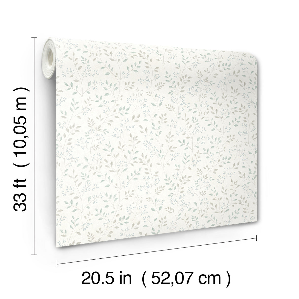 Chesapeake 4199-83740 Galena Aqua Botanical Trail Wallpaper