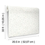 Chesapeake 4199-83740 Galena Aqua Botanical Trail Wallpaper