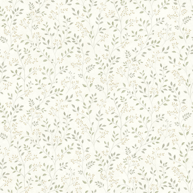 Chesapeake 4199-83741 Galena Green Botanical Trail Wallpaper