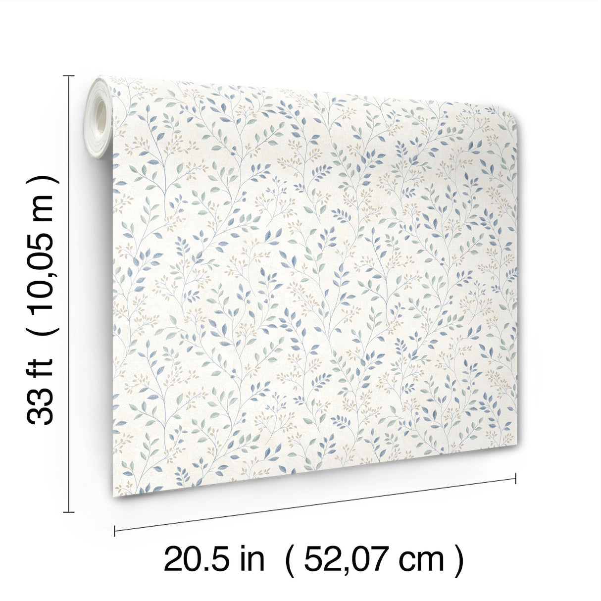Chesapeake 4199-83742 Galena Blue Botanical Trail Wallpaper
