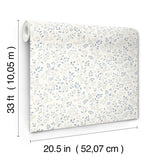 Chesapeake 4199-83742 Galena Blue Botanical Trail Wallpaper