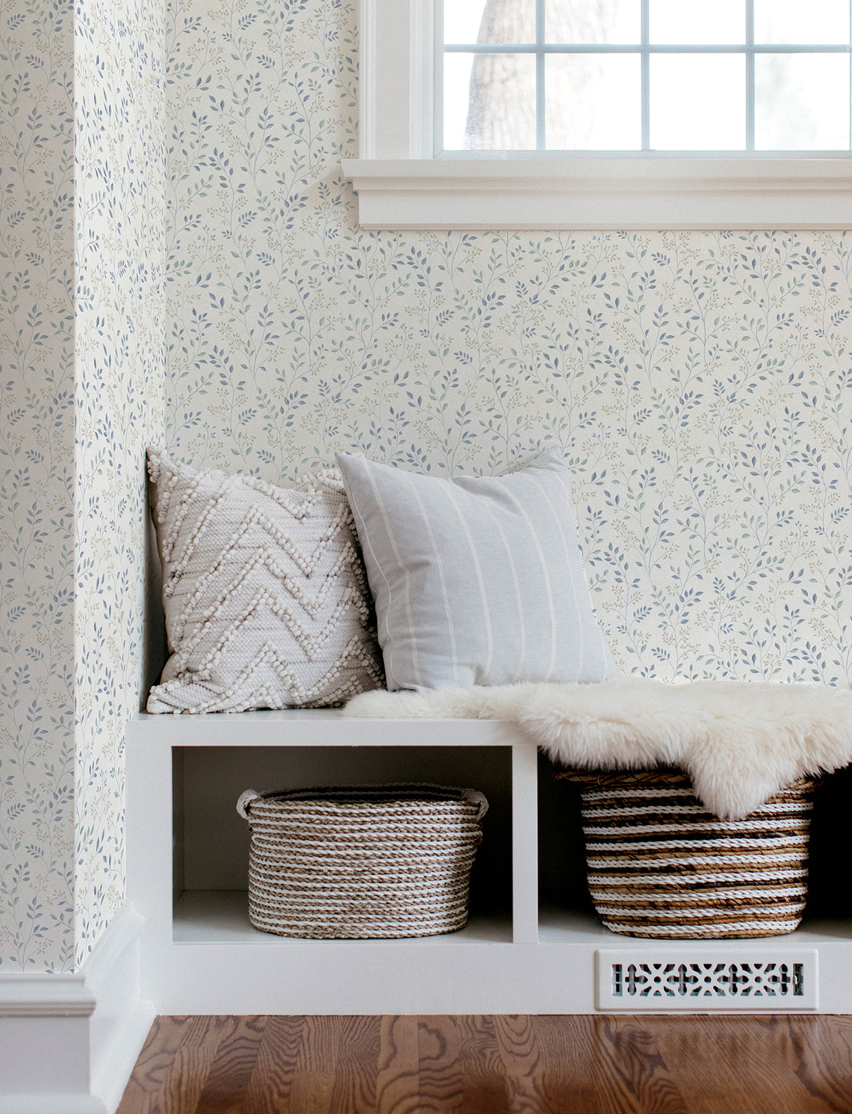 Chesapeake 4199-83742 Galena Blue Botanical Trail Wallpaper