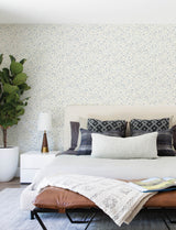 Chesapeake 4199-83742 Galena Blue Botanical Trail Wallpaper