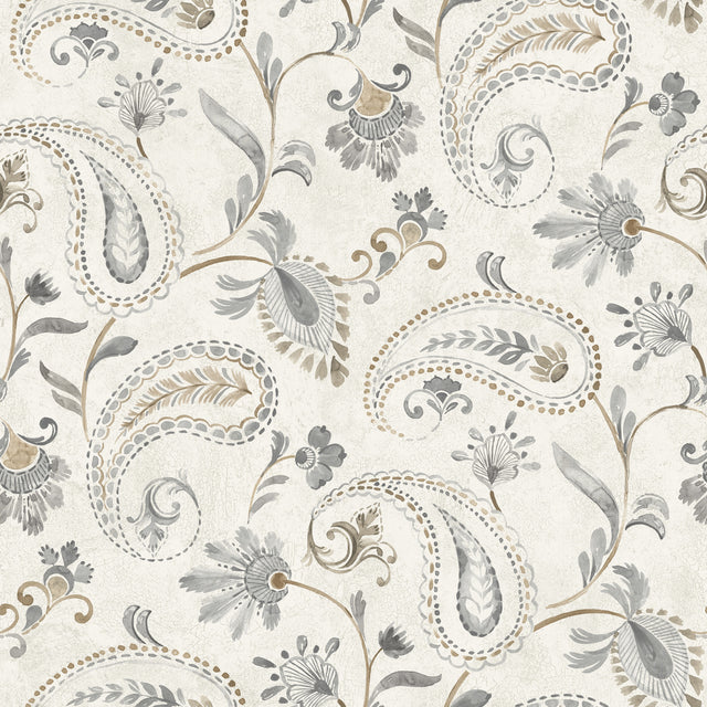 Chesapeake 4199-83745 Darlene Slate Jacobean Wallpaper