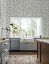 Chesapeake 4199-83745 Darlene Slate Jacobean Wallpaper