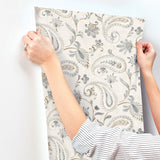 Chesapeake 4199-83745 Darlene Slate Jacobean Wallpaper
