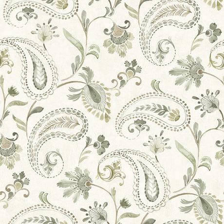 Chesapeake 4199-83747 Darlene Green Jacobean Wallpaper