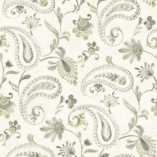 Chesapeake 4199-83747 Darlene Green Jacobean Wallpaper
