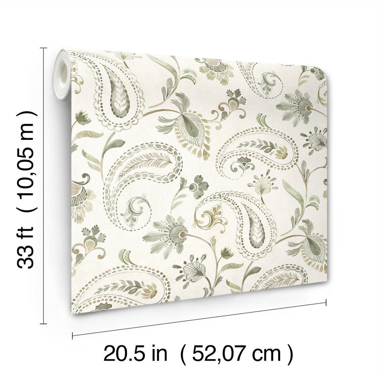 Chesapeake 4199-83747 Darlene Green Jacobean Wallpaper