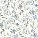 Chesapeake 4199-83748 Darlene Blue Jacobean Wallpaper